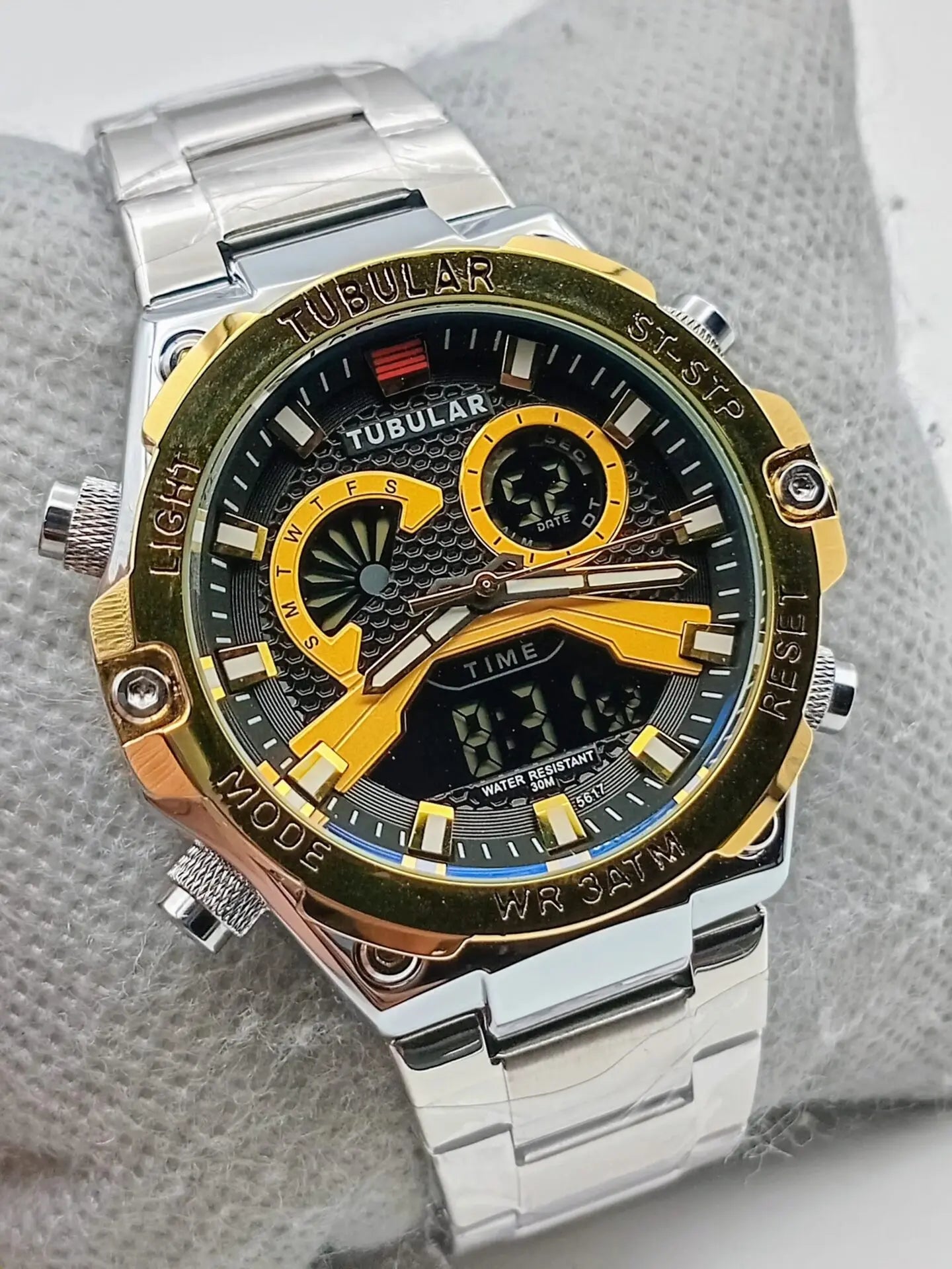 Tubular Digital and analog watch (DT-5617)