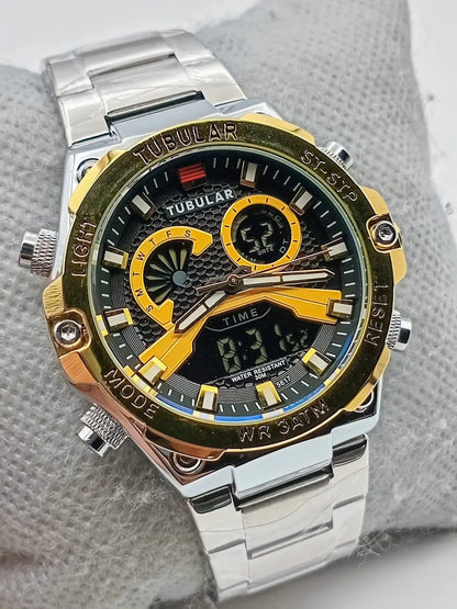 Tubular Digital and analog watch (DT-5617)