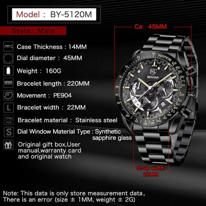 Benyar BY-5120 Chronograph Date Edition