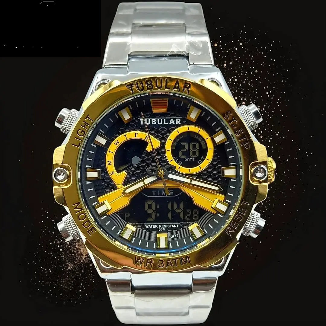 Tubular Digital and analog watch (DT-5617)