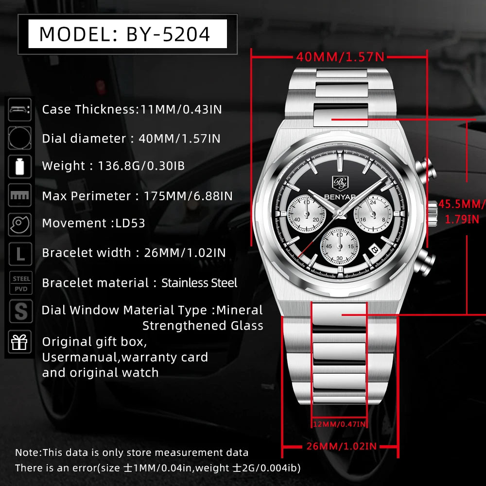 Benyar BY-5204 Chronograph Edition