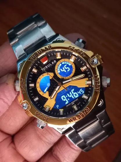 Tubular Digital and analog watch (DT-5617)